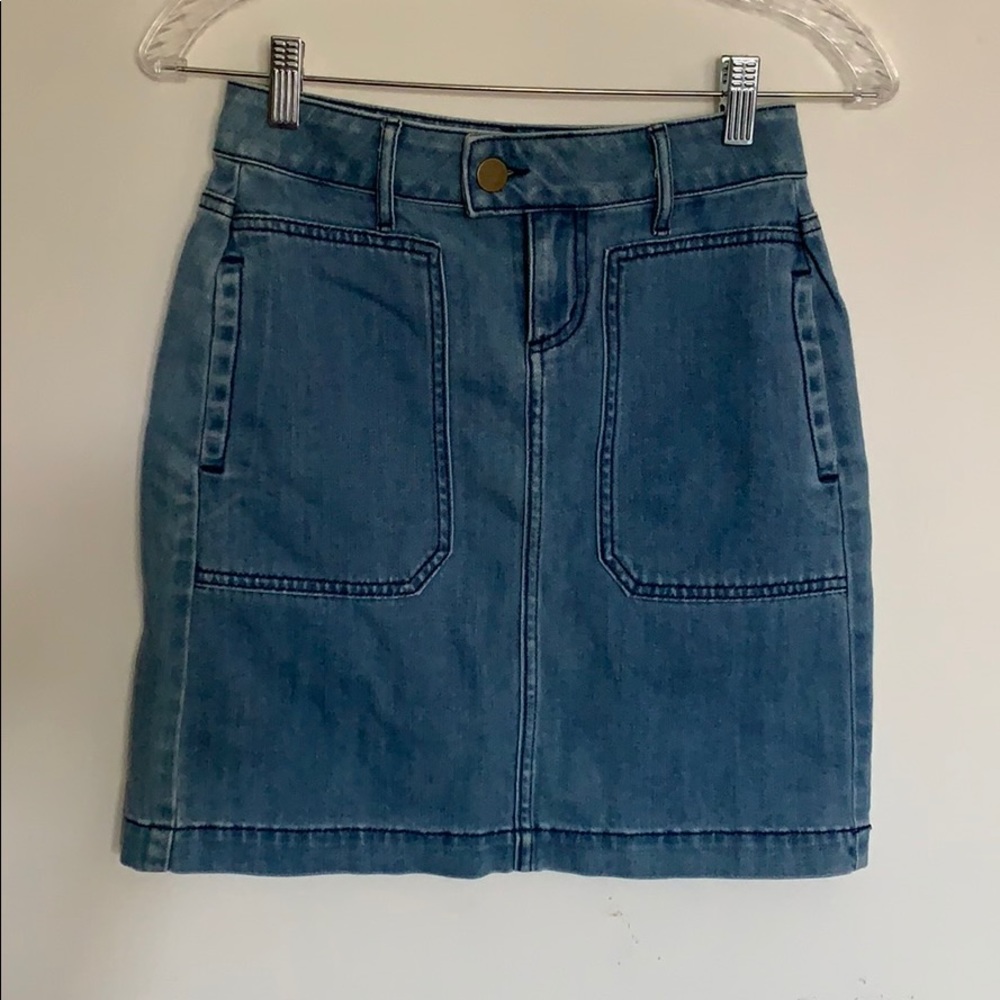 LOFT denim skirt